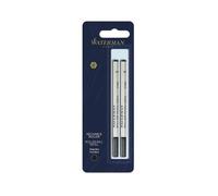 Recharge Roller - WATERMAN - Pointe Fine - Encre Noire - Blister de 2 - Écriture Soyeuse