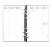 Recharge semainier Exatime 17 1 semaine sur 2 pages à la verticale 2023 2024 Blanc