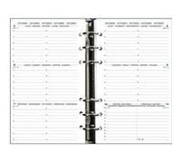 Recharge semainier Exacompta Exatime 17 1 semaine sur 2 pages à l'horizontale 2024 2025 Blanc Blanc E