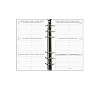 Recharge semainier Exatime 17 1 semaine sur 2 pages à l'horizontale 2024 2025 Blanc