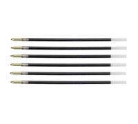 Recharge Stylo Bille - BIC - 4 COLOURS - Pointe Moyenne 1 mm - Couleur Bleue - Lot de 6