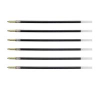 Recharge Stylo Bille - BIC - 4 COLOURS - Pointe Moyenne 1 mm - Couleur Noire - Lot de 6