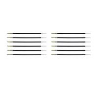 Recharge Stylo Bille - BIC - 4 COLOURS - Pointe Moyenne 1 mm - Lot de 12 - Noir Assortis