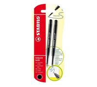 STABILO Recharges pour stylo-bille Pointball – Blister x2 – Noir
