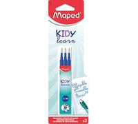 Maped - Recharges d'Encre Effaçable Kidy Learn - 3 Cartouches Bleues