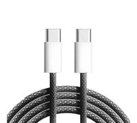 Recharge Super Rapide De Type C Vers Usb C, Tressé En Nylon, Incassable, Données De Téléphone, Directions Adaptées À L'iphone 15, Touristes, Fil De Type C.1.5m.Black
