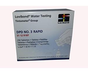 Recharge tablettes réactif Mesure Chlore Total DPD 3 LVD. Lot 250 UD Rapid/Manuel. 51 12 91bt