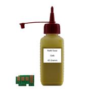Recharge Toner +Chip Jaune pour Samsung CLP-415 CLX-4195 CLT-Y504S