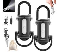 Rechargeable 1200 Lumens Lumilink Mini Torch, Tiny Compact and Portable Lumilink Chain Flashlight Keychain Mini, 3 in 1 Flashlight & Power Bank & Keychain for Emergency Power, Outdoor Camping (2Pcs-c)