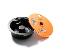 Rechargeable Café Gélules Gousses, 200ML Réutilisable Café Capsule Cosse pour Bosch Tas Machine Rechargeable Capsule Tasses avec Silicone Couvercle Filtre et 1 Cuillère et 1 Pinceau