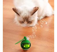 Rechargeable Cat Toy - 6.5cm Automatic Interactive Cat Toy, Moving Cats Chasing Toys For Indoor Play, Interactive Cats Toys For Energy Consumption Thanksgiving Christmas New Year Gift