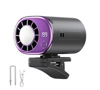 Rechargeable Clip Fan - 360 Degree Adjustable Rotating Cooler, Clamp Mount Portable Airflow Device | Lightweight Personal Cooling Accessory For Travel, Camping, Beach, Picnic, Gardening, Outdoor Use