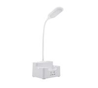 Rechargeable Desk Lamp Multi-Function Led Desk Lamp Eye-Caring Dimmable Table Lamp Touch Control Portable Desk Light for Dorm (Color : Pink) (White)