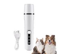 Rechargeable Dog Nail Grinder, Quiet Paws Trimmer Sharpener Cats, Electric Claw Grooming Tool for Rabbits, Kittens, and Dogs, Low Noise Nail Care Device, Portable Pet Supplies