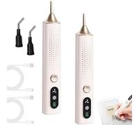 Rechargeable Electric Diamond Pen, Quiet Rhinestone Picker Tool (2PCS) | Bead Vacuum Pickup Pen, Wireless Design, Dual Speed