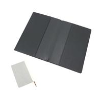 Rechargeable en Tissu Protège Livre Rectangulaire Bleu Marine Couverture Carnet Rechargeable pour Carnet A5 Voyageur Sketchbook Journal Scrapbooking Album