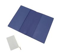 Rechargeable en Tissu Protège Livre Rectangulaire Bleu Marine Couverture Carnet Rechargeable pour Carnet A5 Voyageur Sketchbook Journal Scrapbooking Album