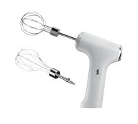 Rechargeable Handheld Mixer - Electric Cordless Beater, Stainless Steel Whisk, Double Head Blender | Egg Batter Dough Mixing Device, Butter Cheese Preparation Tool, Kitchen Baking Gadget Portable Cook