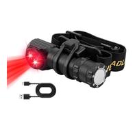 Rechargeable Headlamp - Brightest Adjustable Head Band Work Light, Outdoor Torch Head Lamp for Hiking Night Fishing Running Cycling Hard Hat Survival Car Repair Adults | Wilderness Backpacking, Power