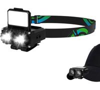 Rechargeable Headlamp, Ultra Powerful Led Head Lamp With Motion Sensor, 900 Lumens Waterproof Ipx5 Running Head Lamp With 5 Lighting Modes For Hiking Cycling Camping