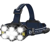 Rechargeable Headlamp With 11 Upgraded Leds, 25000 Lumens, Super Bright, 12+12 Modes, Waterproof, Gesture Detection, Hands-Free Light For Camping, Running, Fishing And Driving