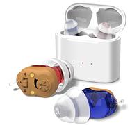 Rechargeable Hearing Aids Hearing Amplifier with Noise Cancelling for Adults - Hearing Aid Cleaning Tools Included