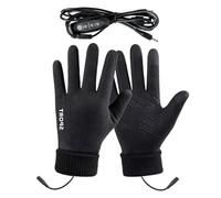 Rechargeable Heated Gloves - Battery Powered Thermal Mittens, USB Charging Hand Gear Providing Warmth with Three Heat Levels, Ideal Outdoor Adventure Sports Cold Weather Driving Hiking Running