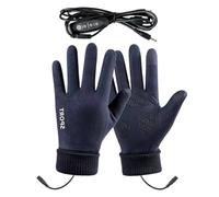 Rechargeable Heated Gloves - Battery Powered Thermal Mittens, USB Charging Hand Gear Providing Warmth with Three Heat Levels, Ideal Outdoor Adventure Sports Cold Weather Driving Hiking Running
