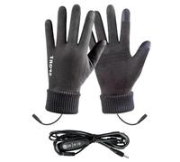 Rechargeable Heated Gloves - Battery Powered Thermal Mittens, USB Charging Hand Gear Providing Warmth with Three Heat Levels, Ideal Outdoor Adventure Sports Cold Weather Driving Hiking Running