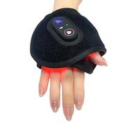Rechargeable Heated Wrist Brace, Therapy Bandage Red Light Therapy Belt, 660nm & 850nm Infrared Lamp Promotes Blood Circulation and Reduces Swelling in The Arm, Wrist, Ankle, Foot
