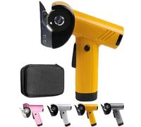 Rechargeable High-Speed Cardboard Cutter, Powerful Cordless Electric Scissors With Led Light, Four Speed Control Box Cutter Heavy Duty Power, Rotary Cutting (Yellow)