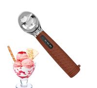 Rechargeable Ice Cream Scoop, Electric Dessert Server, 600mAh Heated Spoon with Smooth Release, Durable Metal Scoop, Electric Serving Tool with Modern Design, Dessert Tool for Kitchen Use