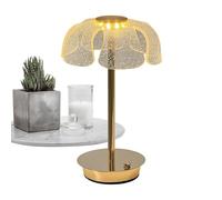 Rechargeable Lamp, 430g Flower Bedside Lamps for Coffee Table Decor, 3 Color Dimmable Night Light with Touch Control, Modern Lighting for Living Room Bedroom Dorm Office Nursery