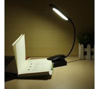Rechargeable LED Lampe clip réglable Lumière Protection des yeux Lumière de nuit flexible