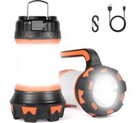 Rechargeable LED Lantern, 1000 Lumens 4000 mAh 360° Camping Lamp, Rechargeable Led Lamp Portable Projector Ultra Powerful, 6 Modes Camping Light, USB Cable Included, IPX4 Waterproof