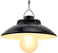 Rechargeable Led Retro Camping Light-Warm White,200 Lumens,Ipx4 Waterproof,2600mah Battery,2 Brightness Modes,Hanging Hook,Tent Lantern (Warm White)