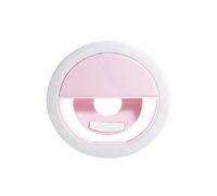 Rechargeable LED Selfie Ring Light with 3-Level Adjustable Brightness Portable Mobile Phone Lens Selfie Lamp