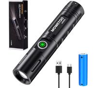 Rechargeable Led Torch, 3500 Lumens Ultra Powerful Zoomable Torch With 3 Lighting Modes Mini Usb Charging Flashlight For Outdoor Camping Hiking