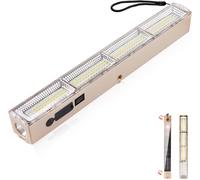 Rechargeable LED Work Light,Mechanical Led Work Light with Magnetic Base,4000 mAh Portable LED Work Light,4 Modes IP54 Workshop Lamp for Garage,Camping,Work Lighting,Fishing