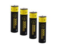 Rechargeable Lithium AA Batteries 1.5 V Charger with 4 High Capacity Batteries 3000 mWh - Fast Charging 2H - Long Lasting 10 Years 1300 Cycles Constant Output Mice Keyboards Game Controllers