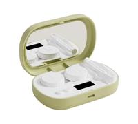 Rechargeable Machine | 5-Mode Ultrasonic Lens Cleaner - LED Display Case | Type-C Fast Interface, 3.86x2.6x3.54 In, 1100mAh Battery, for Soft Contact Lenses Daily Hygiene Care