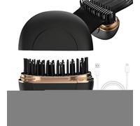 Rechargeable Mini Hair Straightener - Wireless Portable Styling Comb Gentle Care Design 3 Températures Levels Compact Build | Outil de toilettage sans fil pour long court droit Curly Home Travel