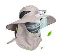 Rechargeable par USB et anti-UV avec ventilation solaire - Chapeaux de soleil pour femme - Séchage rapide - Imperméable et respirant sur un grand bord pour temps chaud - Camping Golf - Pêche