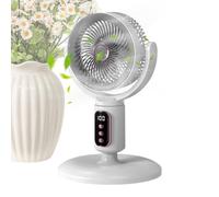 Rechargeable Pedestal Fan - 4000mAh Battery | 2-in-1 Table & Floor Air Circ