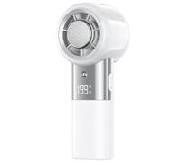 Rechargeable Personal Fan - 15.8x6.1cm Digital Display Cooling Fan