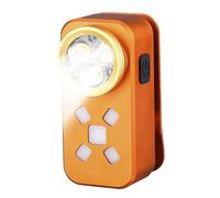 Rechargeable Pocket Torch - High Lumen LED Light, Mini Flashlight for Hiking, 500mAh Battery Cell, Outdoor Lighting Device with Clip Attachment, Handheld Gear Tool for Navigation Survival and Fishing