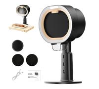 Rechargeable Portable Kitchen Exhaust Fan Two Speed With Light Desktop Uses | Compact 14.45 in Size Ensures Stable Ventilation Simple Install Multi Purpose For Family Dining Table Apartment Dorm Home
