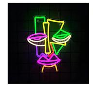 Rechargeable pour néons Lampe néon masque étrange pour cinéma, théâtre, décoration intérieure, salon, 28,5 cm x 35