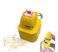 Rechargeable Quacking Duck Keychain - Duckeys Croaking Sound Fidget Toy, Fidget Toys Adults with Colorful Lights, Fun & Portable Anxiety Relief Toy (C-1Pcs)