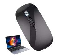 Rechargeable sans fil - clic silencieux ergonomique, commande vocale USB | haute précision 1600 DPI prend en charge une navigation fluide, poignées IA intégrées 28 langues pour ordinateur portable